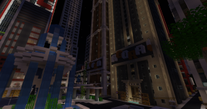 HelloClan City's Spawn Plaza during March 2022